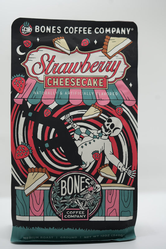 Strawberry Cheesecake Flavored Medium Roast by Bones Coffee