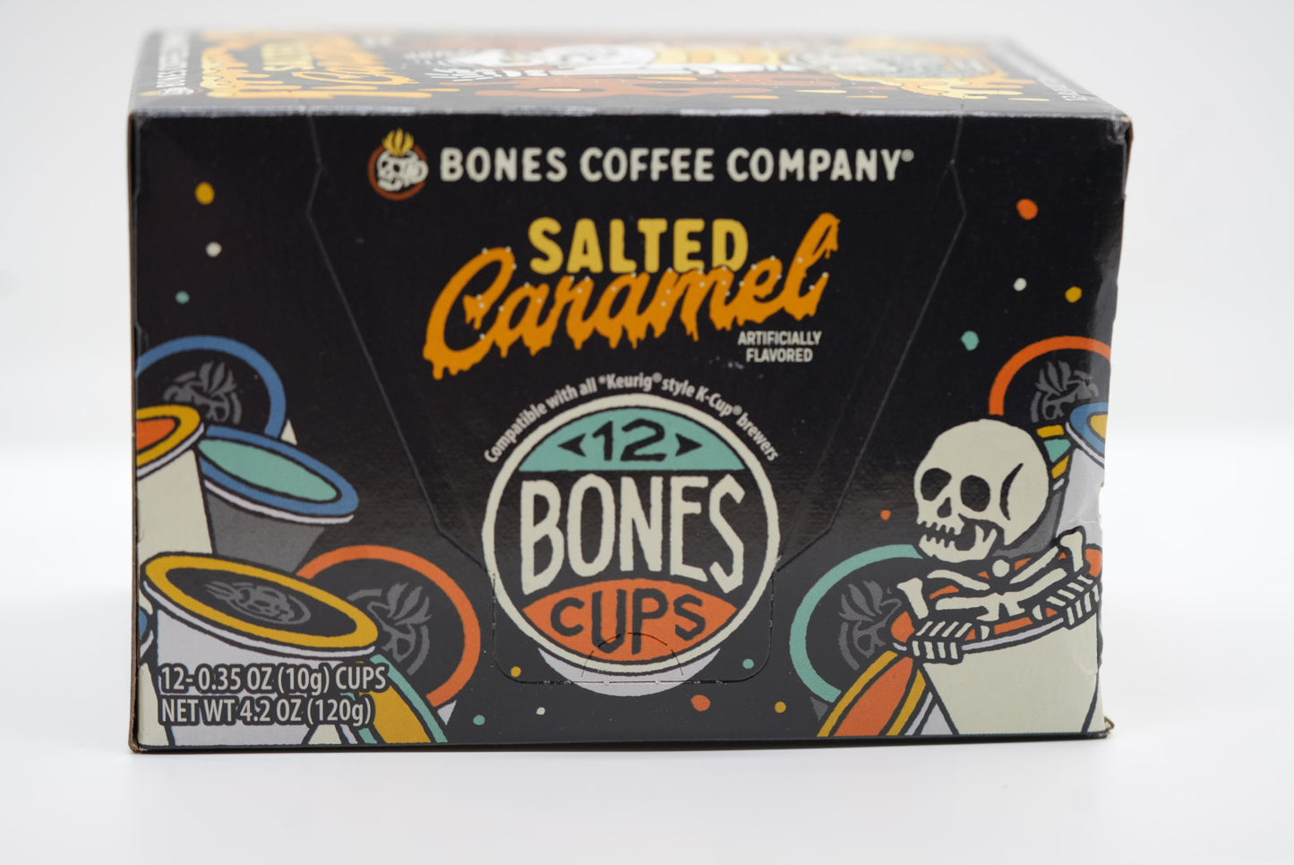 Salted Caramel Flavored Medium Roast Coffee Cups (K Cups) by Bones Coffee