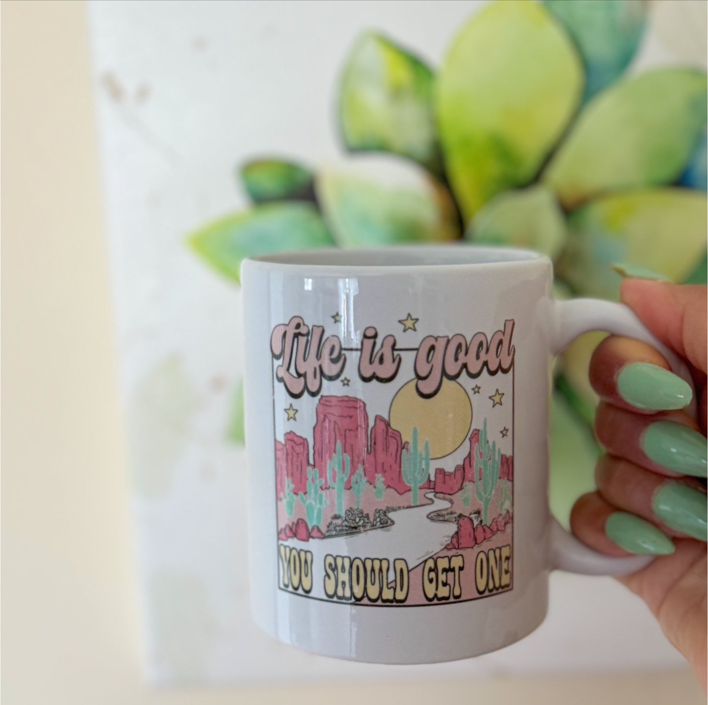 Life Is Good 11oz Coffee Beverage Funny Mug