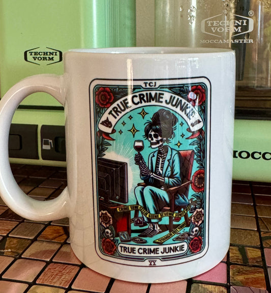 True Crime Junkie Tarot 11 oz Coffee Mug