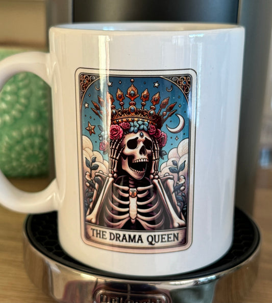 SKull drama queen mug