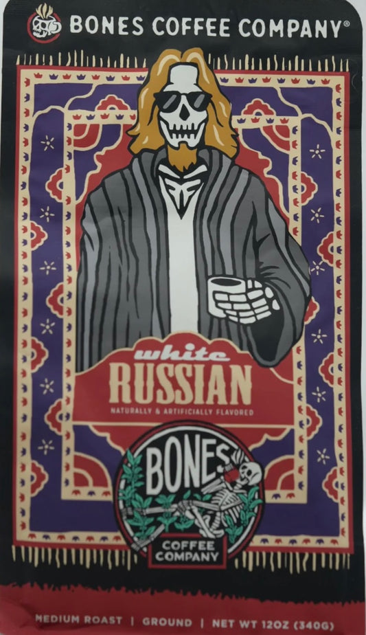 Bones coffee white Russian flavor