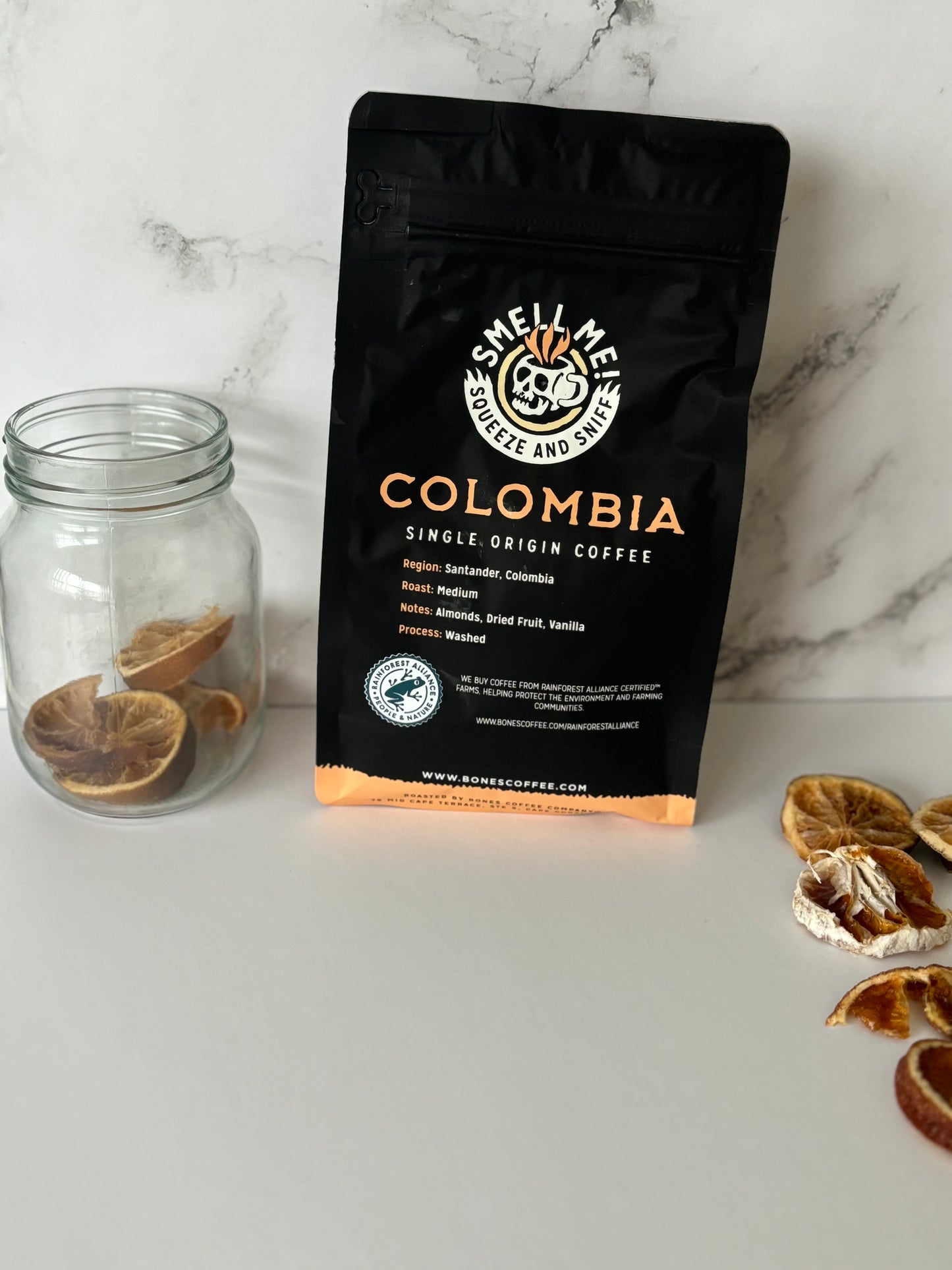 Columbia Single Origin Vanilla Almond Ground Coffee by Bones Coffee