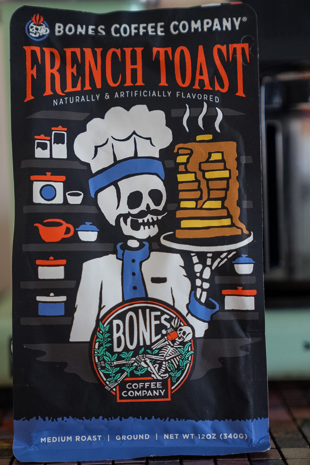 French Toast Flavored Medium Roast Ground Coffee by Bones Coffee