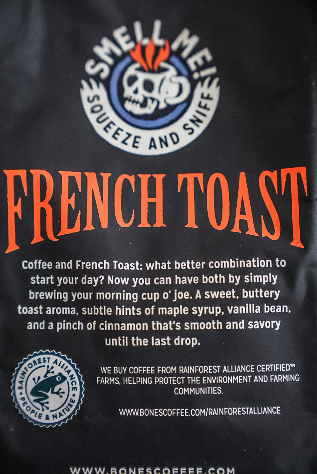 French Toast Flavored Medium Roast Ground Coffee by Bones Coffee